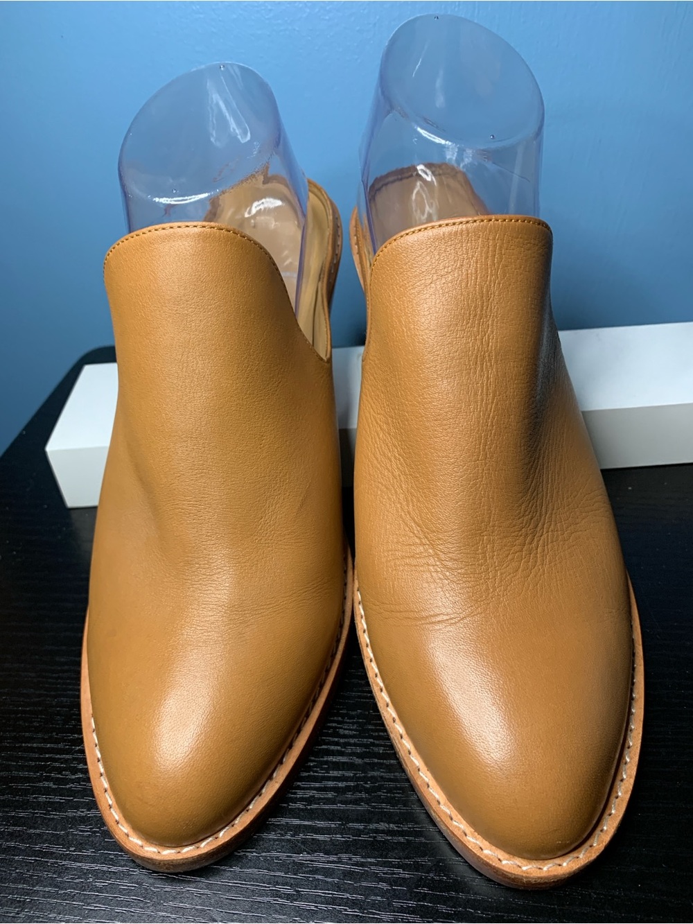 FORTRESS OF INCA Women's Tan Leather Mule Clogs